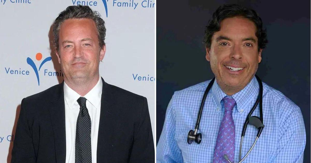 Composite Photo Matthew Perry and Doctor Mark Chavez