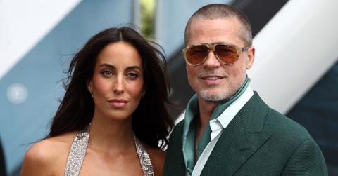 Photo of Ines de Ramon and Brad Pitt