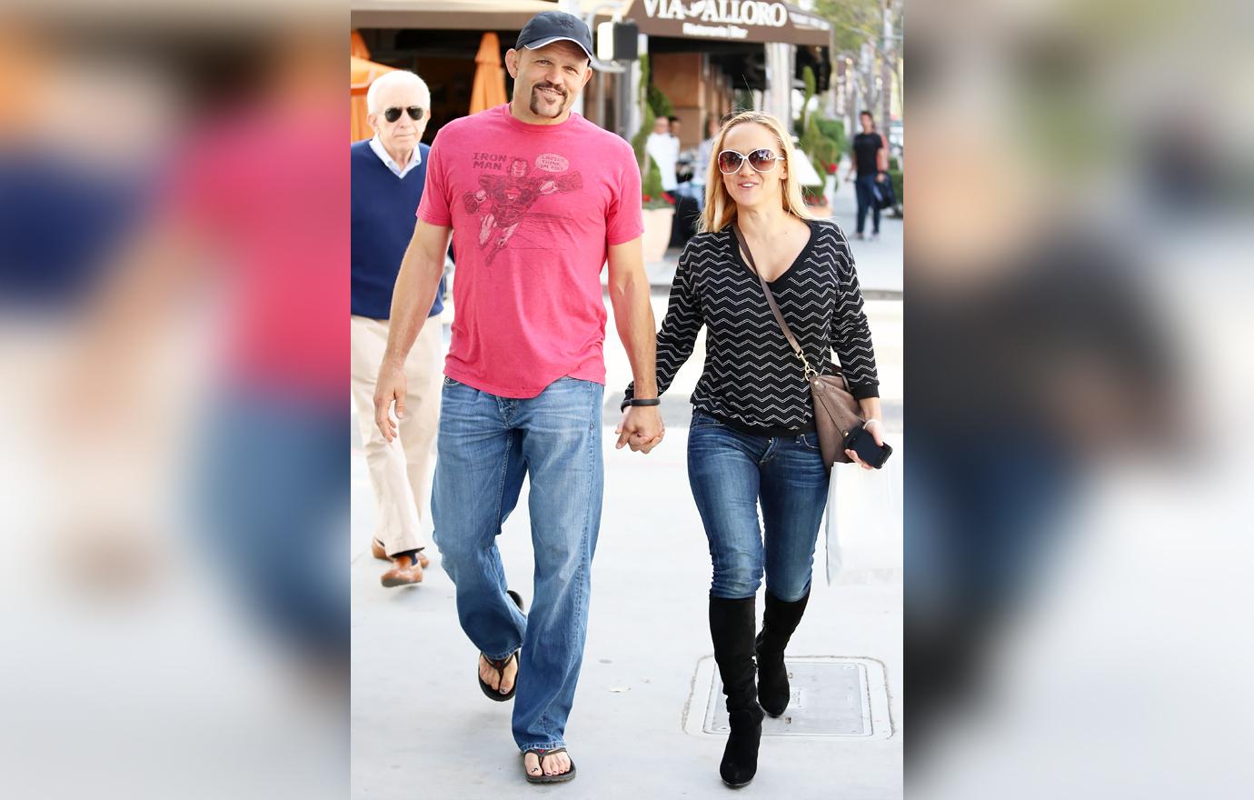 chuck liddell divorce wife heidi fighting custody two kids agree to drug testing r