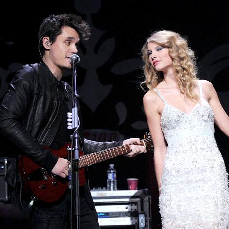 //john mayer taylor swift square getty