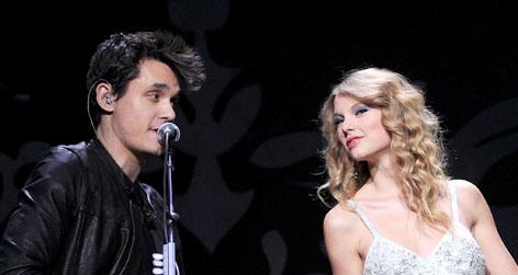 //john mayer taylor swift square getty