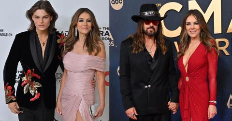 Liz Hurley has faced pressure as intimacy rumors spark conflict between her son and Billy Ray Cyrus.