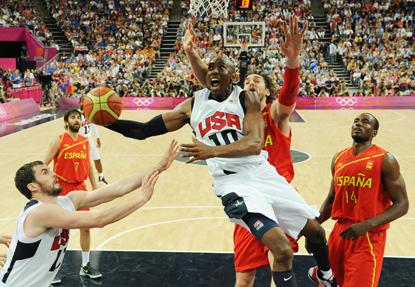 Celebs Attend The Usa Vs Spain Olympic Men S Basketball Game