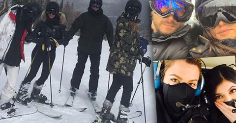 Kardashian Sisters Skiing In Montana