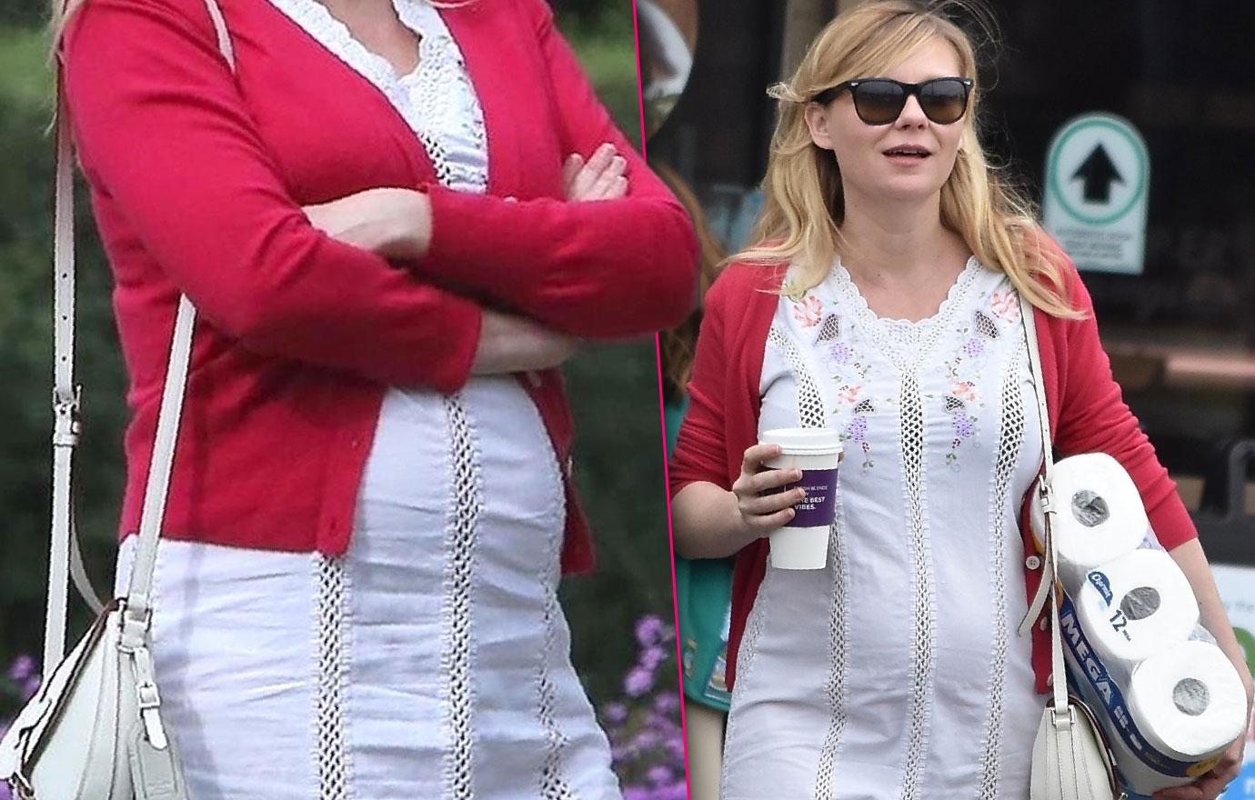 Kirsten Dunst Steps Out Baby Bump