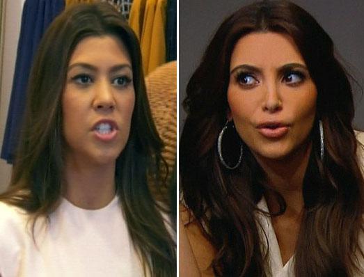 Kim v Kourtney- Boring And Miserable The Kardashian Sisters