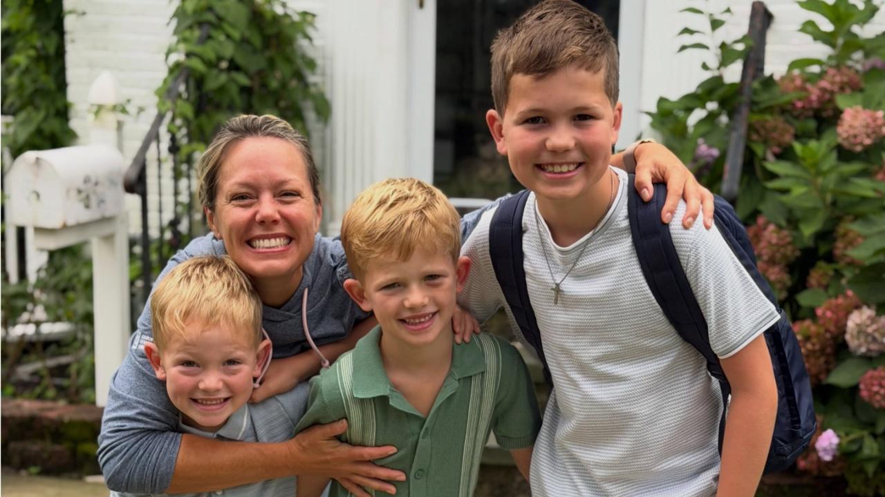 Dylan Dreyer and her children
