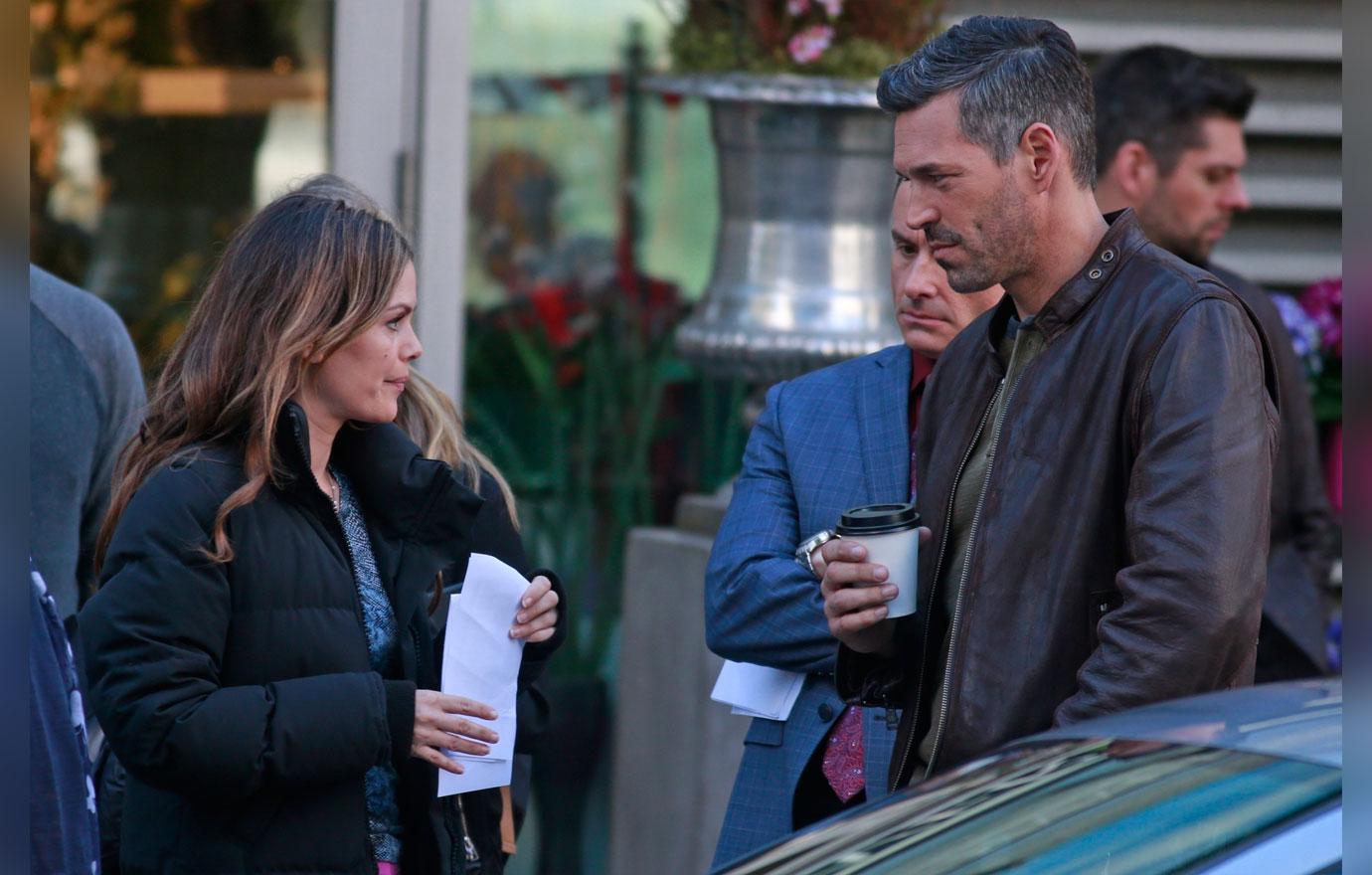 Eddie Cibrian Rachel Bilson Flirty On Set