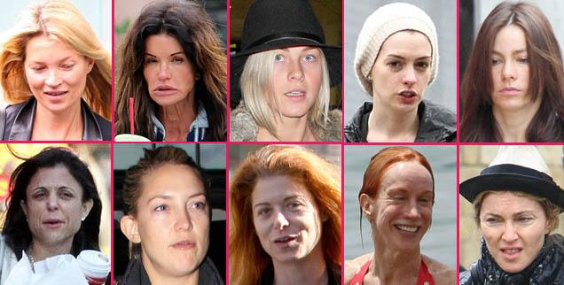 Unrecognizable! 20 Shocking Photos Of Stars Without Makeup