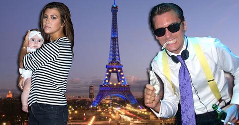 //kourtney kardashian scott disick eiffel tower wide splash