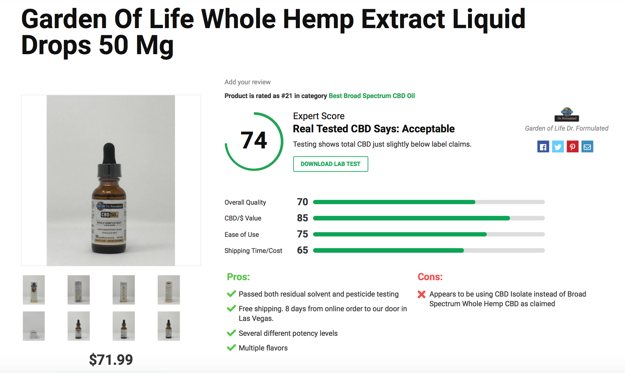 Is Garden of Life’s CBD Legit? – A Real Tested CBD Brand Spotlight 