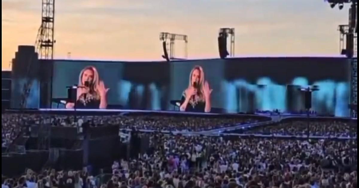 Adele at concert