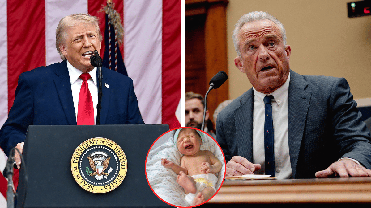 donald trump, rfk jr, baby