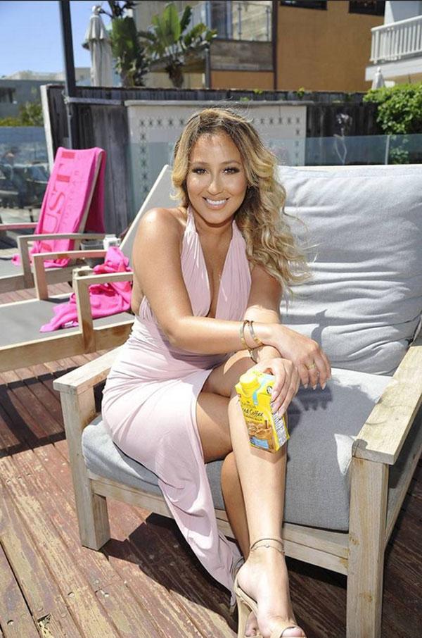 adrienne bailon cosmo latina justfab beach