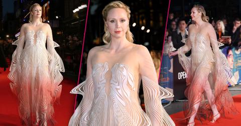 Gwendoline Christie Slays The Red Carpet In Gorgeous Sheer Gown At 'The Personal History of David Copperfield' Premiere