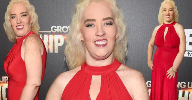 //mama june weight loss red dress premiere pp