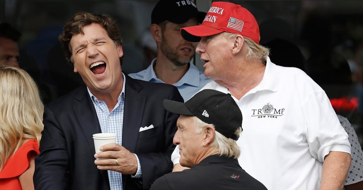 Trump, Tucker Carlson And Marjorie Taylor Green Enjoy Anti-Biden Chant