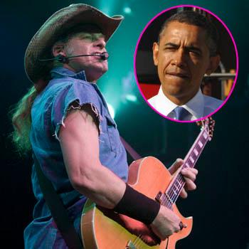 //ted nugent secret service visit obama