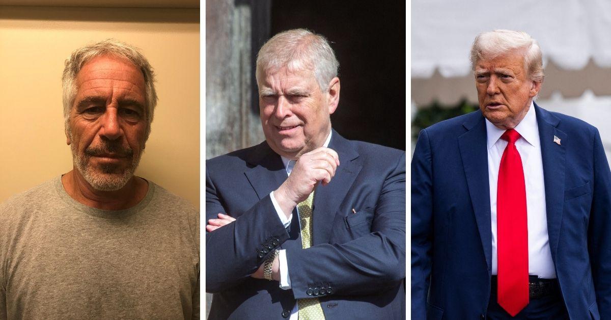 Photo of Jeffrey Epstein, Prince Andrew and Donald Trump