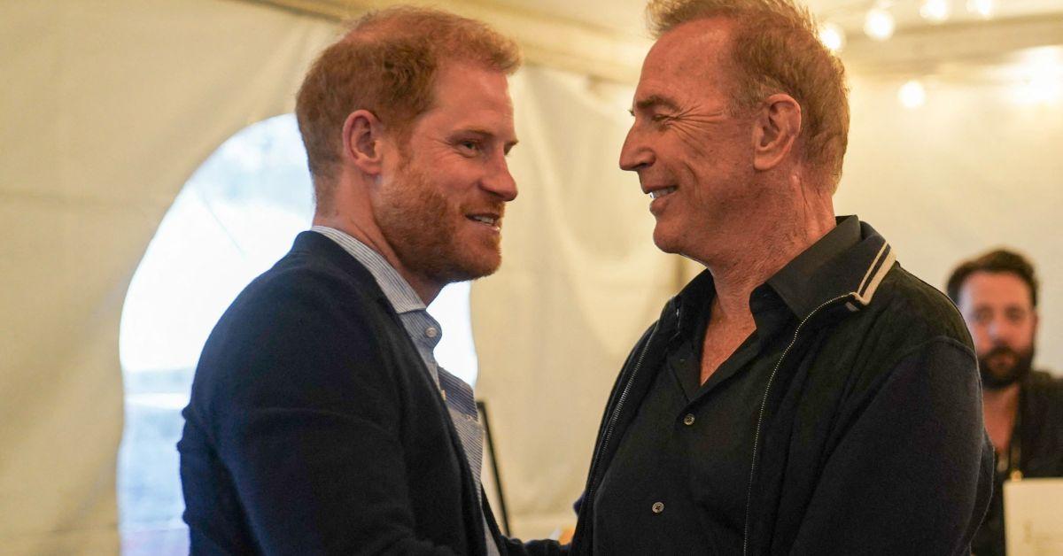 Photo of Prince Harry and Kevin Costner