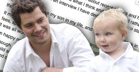 Levi Johnston Facebook Statement Son Tripp