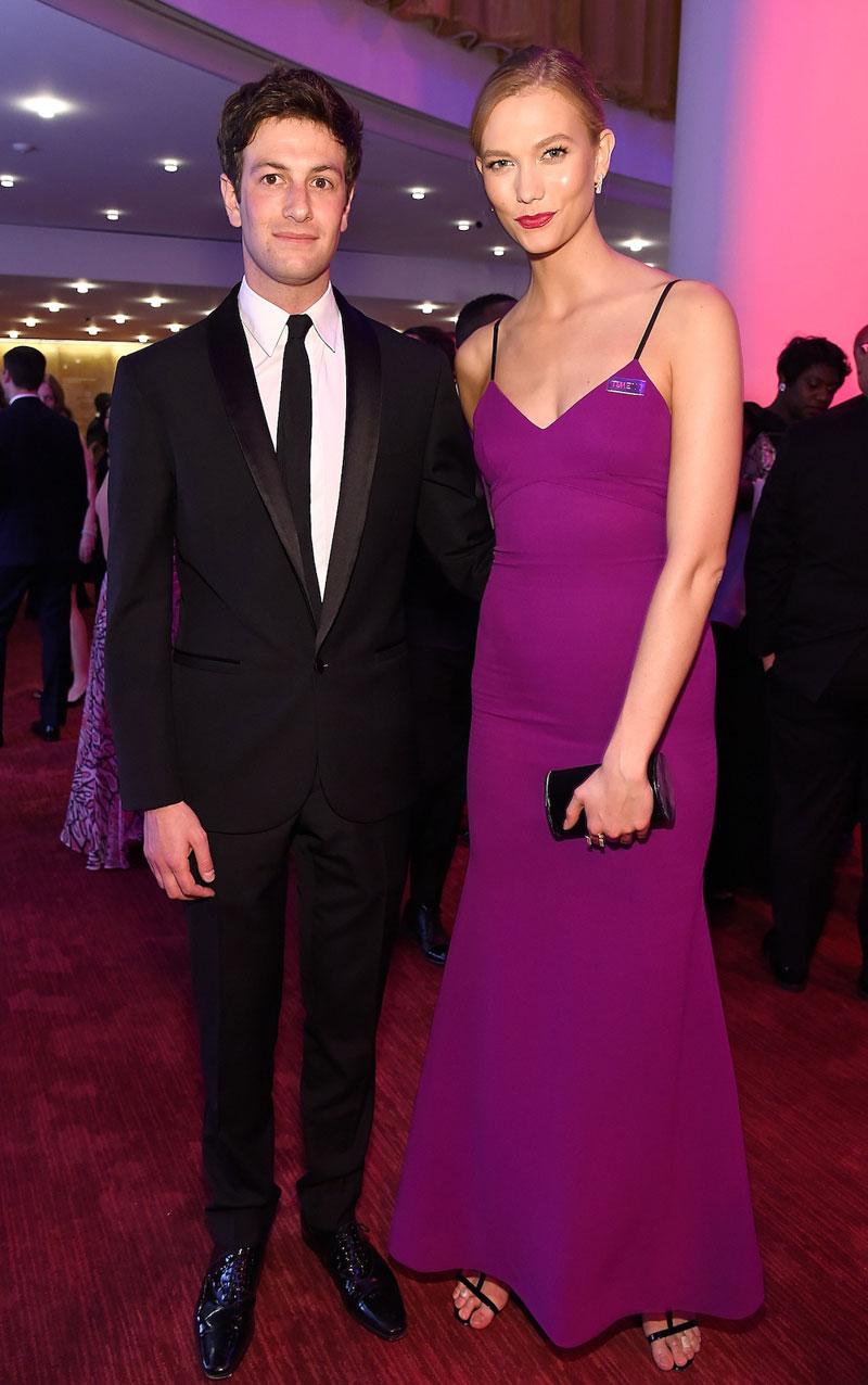 //Joshua Kushner and Karlie Kloss arrive at the TIME  Gala with cocktails by Johnnie Walker