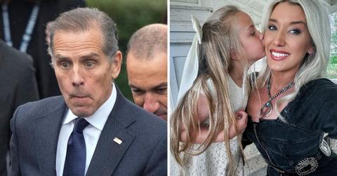 Composite photos of Hunter Biden and Lunden Roberts and daughter Navy