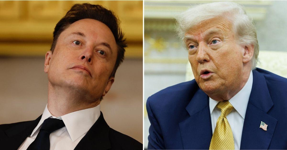 Photo of Elon Musk, Donald Trump