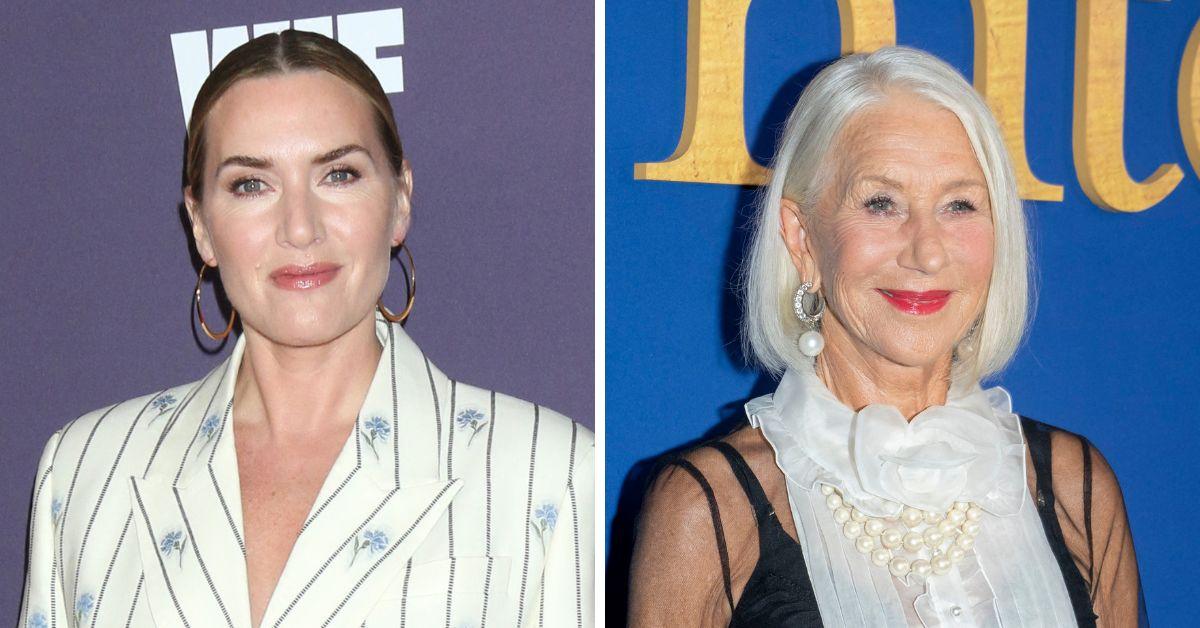 Split photo of Kate Winslet, Helen Mirren