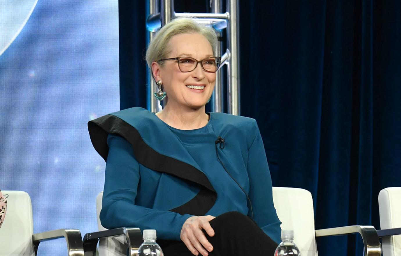 Actors Nicole Kidman, Meryl Streep and Shailene Woodley speak onstage during the 'Big Little Lies' panel of the HBO portion of the 2019 Winter TCA on February 8, 2019 in Pasadena, California.