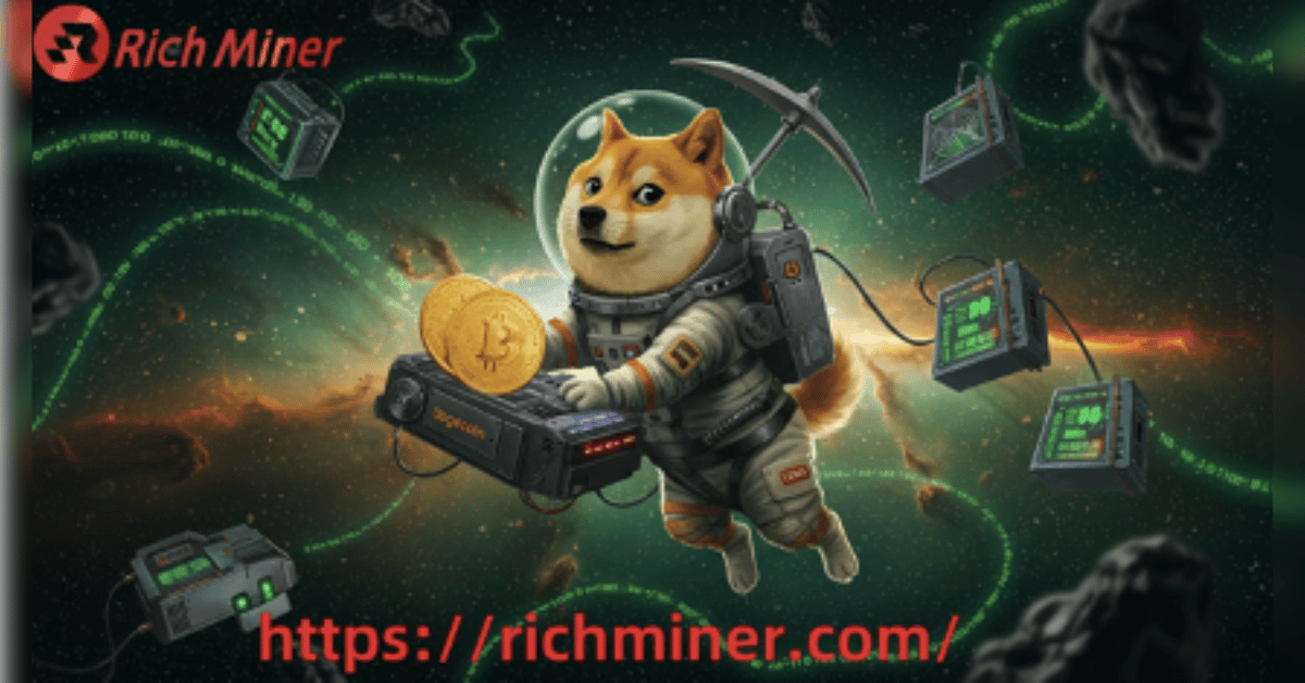 earn in one click richminer cloud mining dogecoin passive income practical guide