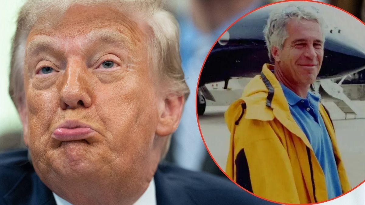 Photo of Donald Trump, Jeffrey Epstein