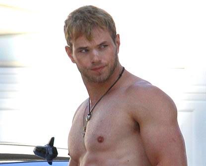 Kellan Lutz Shirtless In Studio City
