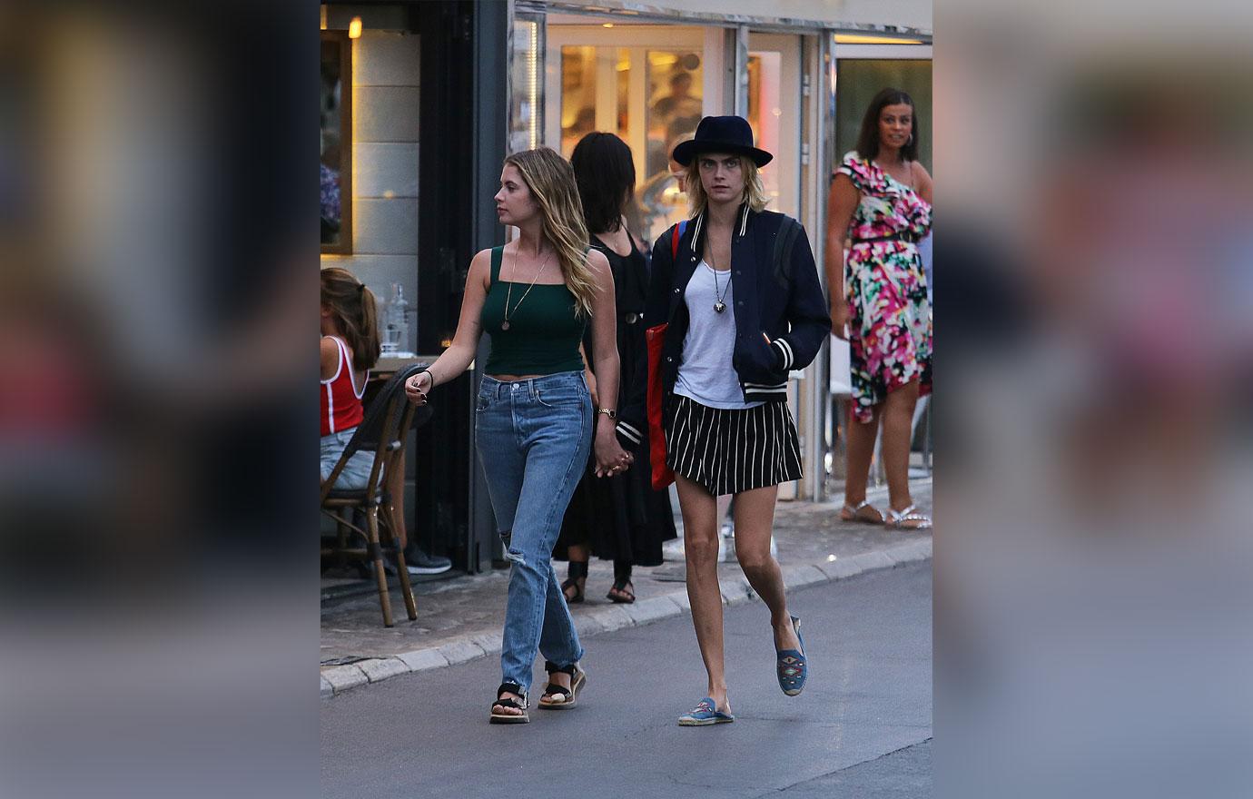 Cara Delevingne & Ashley Benson Hold Hands In St Tropez