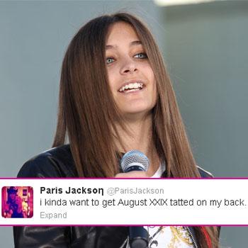 //paris jackson sn twitter