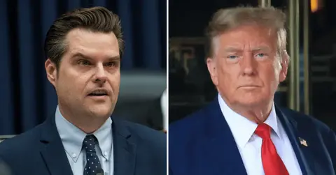 Composite photo of Matt Gaetz, Donald Trump