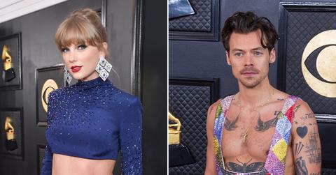taylor swift harry styles snuck over grammys show chat video ex boyfriend album of the year pp