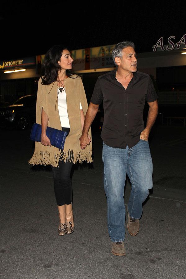 George Clooney Amal Alamuddin Valentines Date