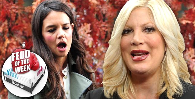 //tori spelling slams katie holmes singing  wide