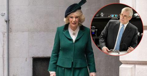 Composite photo of Queen Camilla and Prince Andrew