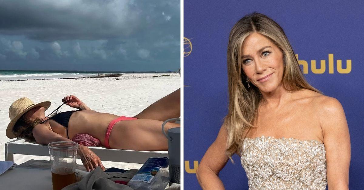 Split photos of Jennifer Aniston