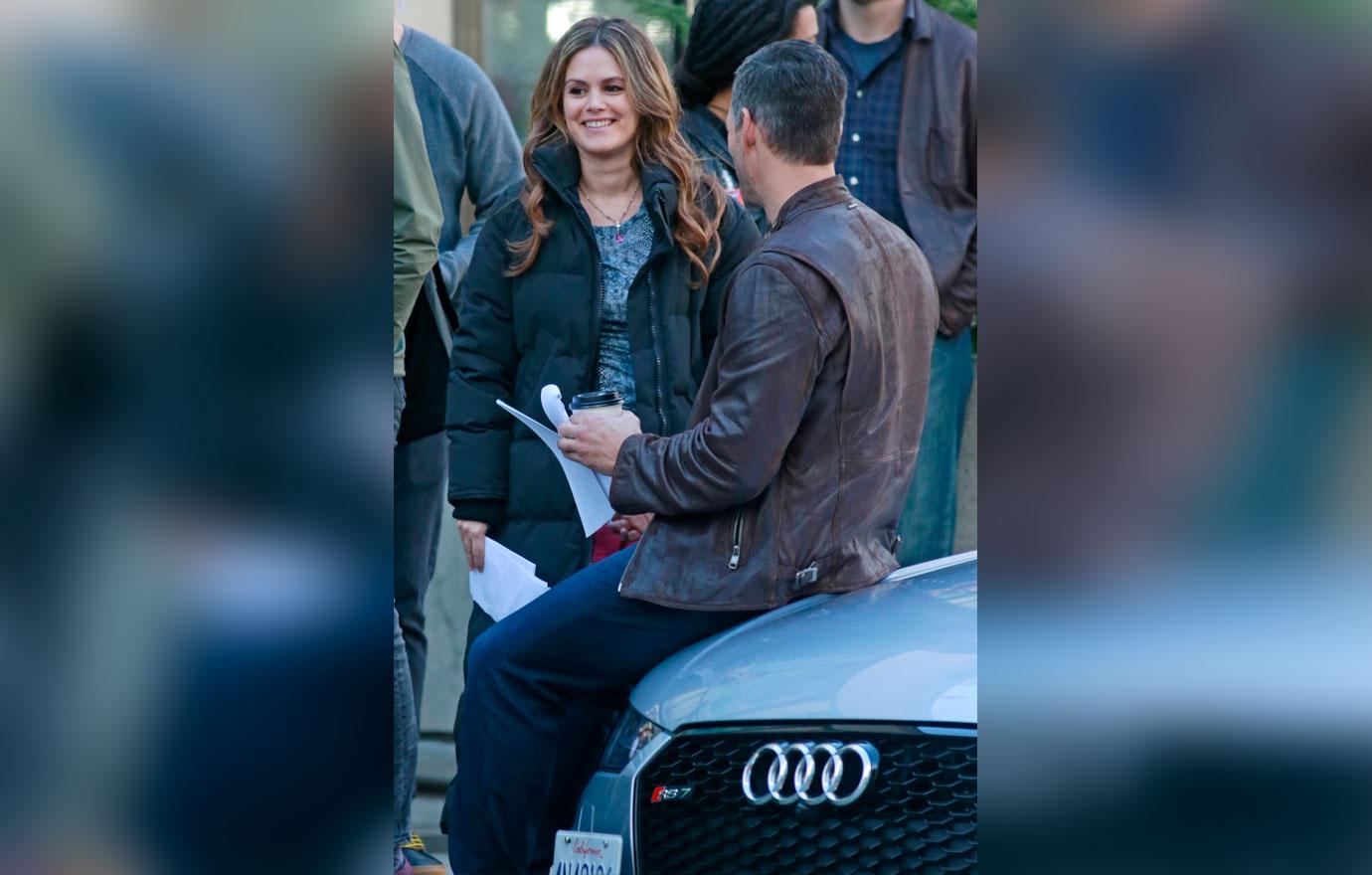 Eddie Cibrian Rachel Bilson Flirty On Set