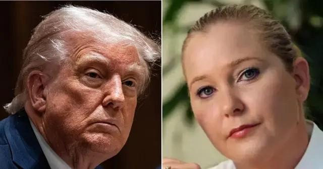 photo of donald trump and virginia giuffre