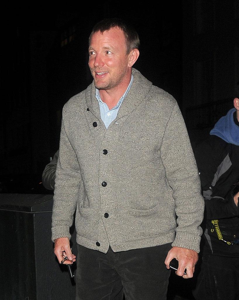 Guy Ritchie Caught Bringing A Bottle Of Wine To Madonna's Home