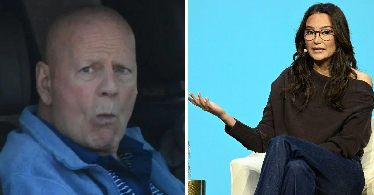 split photo of bruce willis and wife emma heming