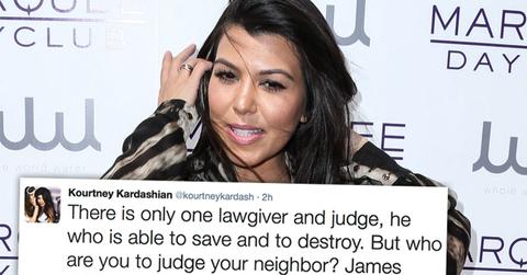 Kourtney Kardashian Quotes Bible After Split With Scott Disick -- Don't Judge Me