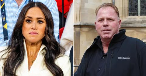 Split photo of Meghan Markle, Thomas Markle Jr.
