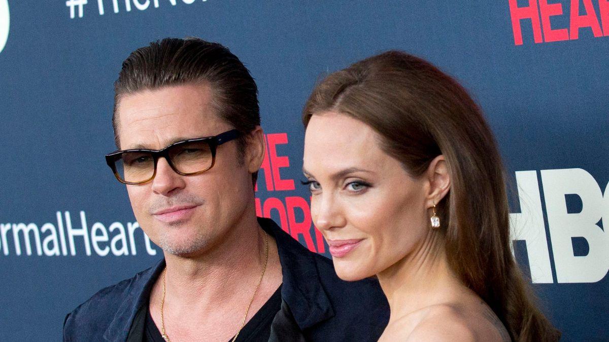 A photo of Brad Pitt and Angelina Jolie