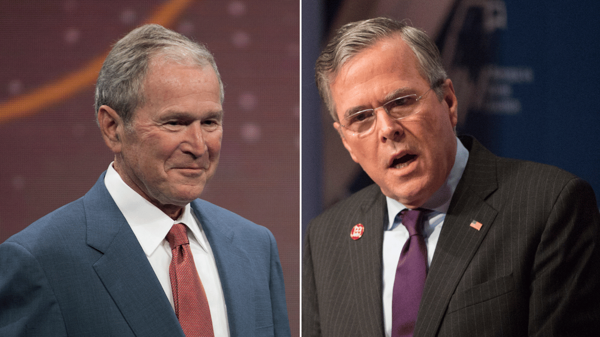 George W. and Jeb Bush have 'clashed' repeatedly throughout their lives, a source claimed.