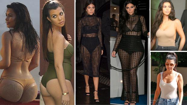 Kourtney Kardashian in See-Through, Sheer Tops: Photos